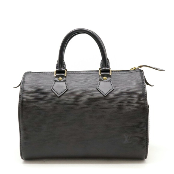 Louis Vuitton Epi Handbag Speedy Leather Black Bag Boston - Picture 1 of 7